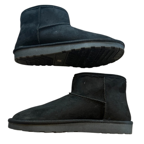 Arizona Jean Co Womens Slater Flat Heel Winter Ankle Bootie Black Boots - Picture 5 of 7